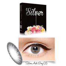 Exoticon X2 Ice Silver Softlens - ASH Grey + Gratis Lenscase