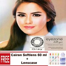 Eyezone Belle Eyes Softlens - Gray Free Lenscase + Cairan 60ml