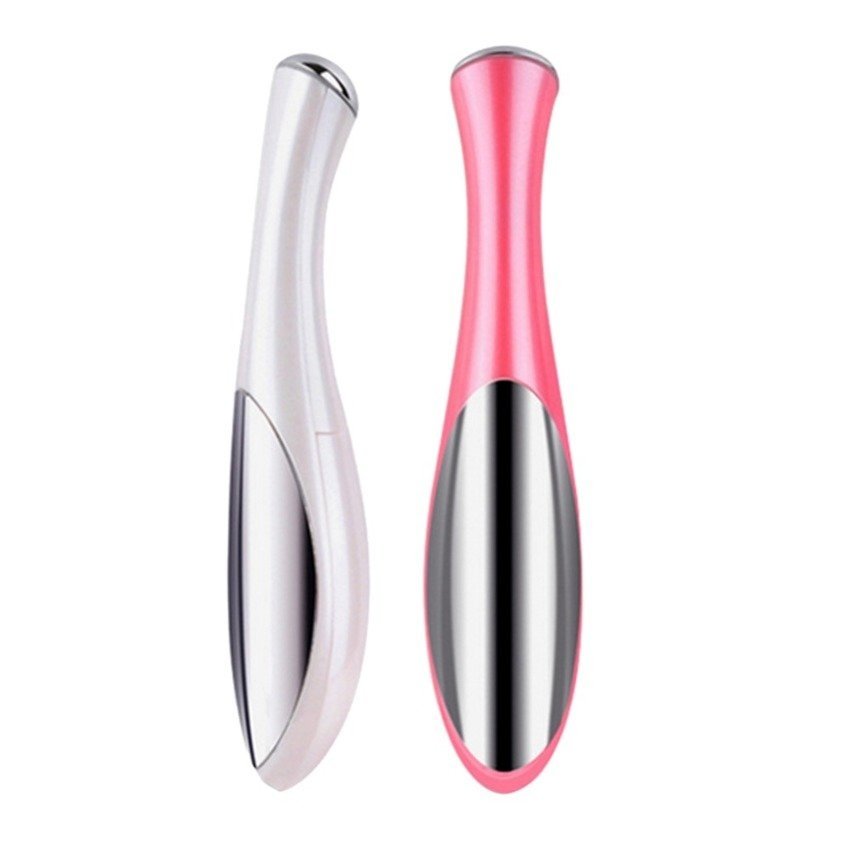 Face Care Massager Eyes Wrinkle Removing Pen Electronic EyeMassageInstrument Vibration Beauty Pen(Pink)