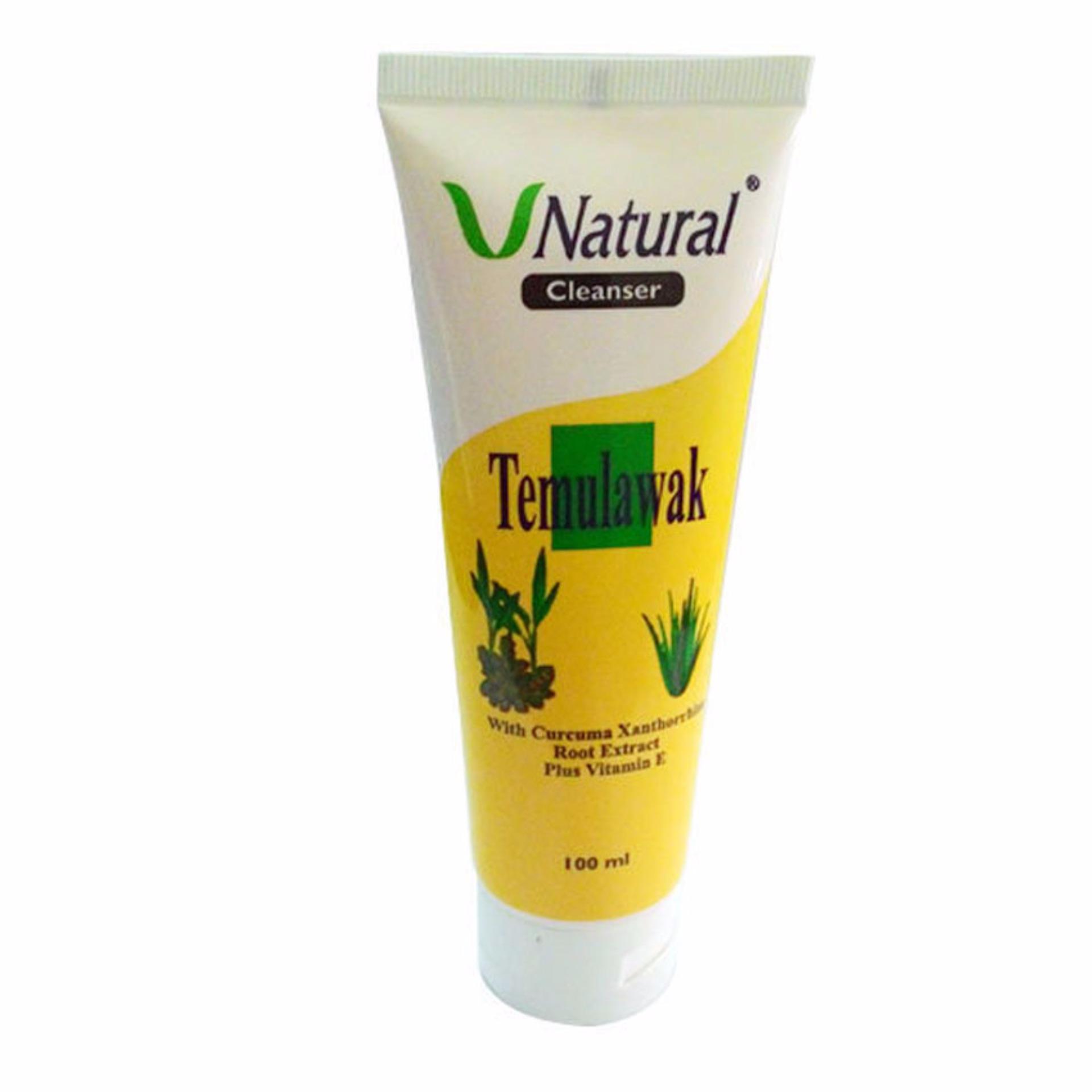 Facial Foam Temulawak V Natural - Pembersih Wajah Temulawak