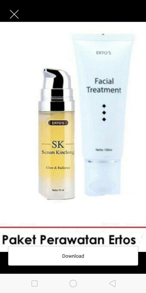 Facial treatment+serum kinclong ertos