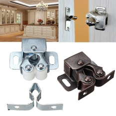 Fashion Double Roller Catch Selot Pintu Kabinet Lemari Besi Stainless Dapur-Internasional