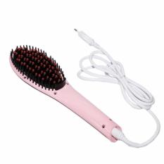 Fast Hair Straightener Catok Sisir Pelurus Rambut HQT-906 - Pink