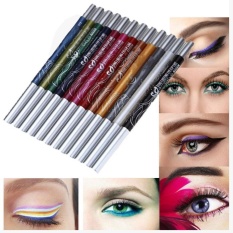 Finleystore 12 Warna Alis Glitter Shadow Pensil EyeLiner Pensil Pen Makeup Kosmetik Set Kit-Internasional