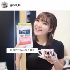 Fleecy Bangle Tea Original/ Slimming Tea/ Teh Kesehatan Pelangsing/ Teh Bakar Lemak/ Teh Pelangsing Premium Original 100% - Menurukan Berat Badan Terlihat Hasil Dalam 2 Minggu - Isi 25 Sachet