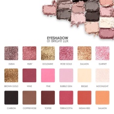 FOCALLURE 18 Colors Pearlized Color Eyeshadow Powder Eye Shadow Palette Set A - intl