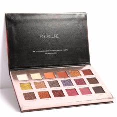 FOCALLURE 18Pcs Highly Pigmented Glitter Eye Shadow Flash Shimmer Eyeshadow with Matte Colors Easy to Wear Eye Daily Makeup - intl