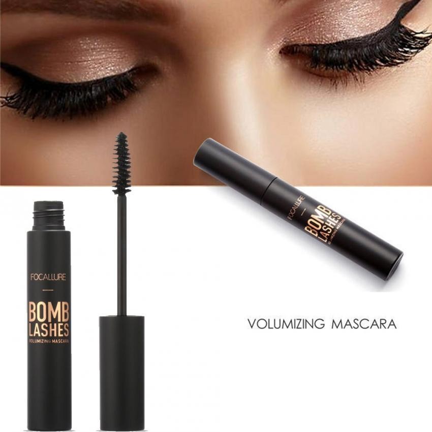 FOCALLURE Maskara Volume Curling Warna Hitam Tahan Air Mempanjang Bulu Mata FOCALLURE Maskara Volume Curling Warna Hitam Tahan Air Mempanjang Bulu Mata