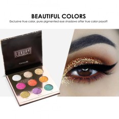 FOCALLURE Eyeshadow Glitter Elektrik Glow Pigmen Berkilau
