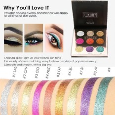 FOCALLURE Eyeshadow Glitter Elektrik Glow Pigmen Berkilau
