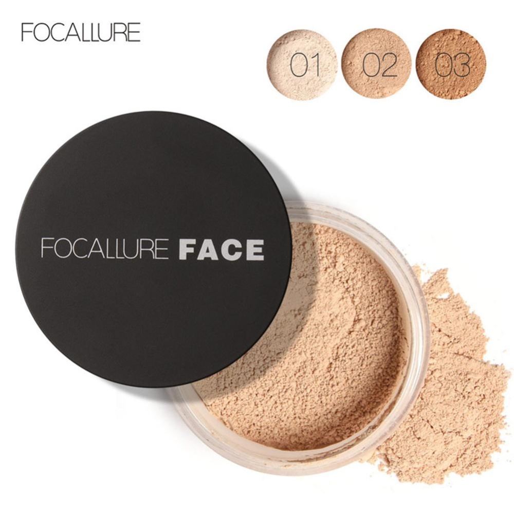 Focallure Baru Wajah Minyak Anti-keringat Makeup Bedak Bubuk Kosmetik #3-Intl Focallure Baru Wajah Minyak Anti-keringat Makeup Bedak Bubuk Kosmetik #3-Intl