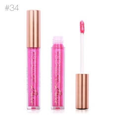FOCALLURE Waterproof Liquid Lipstik Glitter Tahan Lama Diamond Lip Gloss Beauty #34-Intl