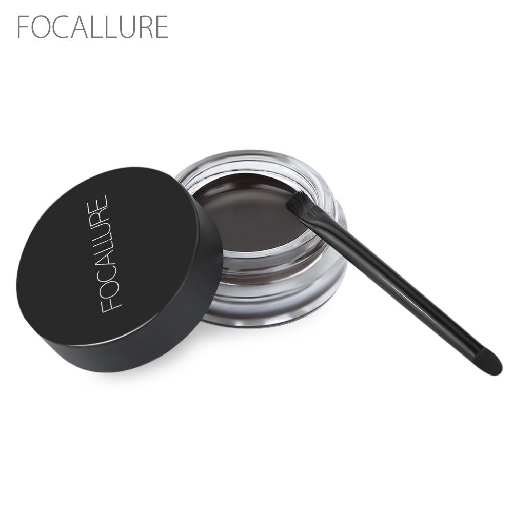 FOCALLURE Tahan Air Tahan Lama Makeup Pencelupan Alis Gel Cream With Brush Tool
