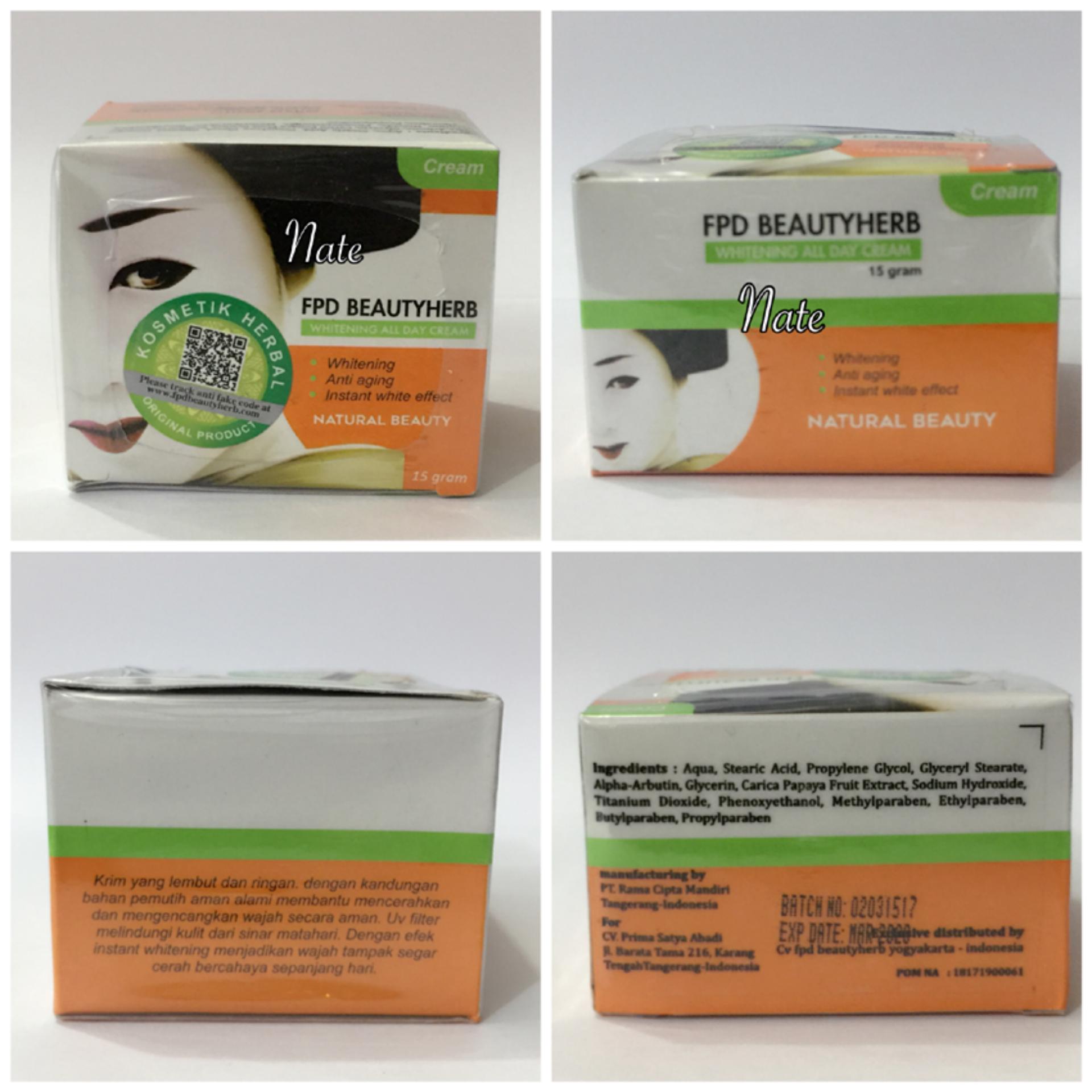 Fpd Beauty Herbal Whitening Day Cream / Cream Siang Magic Glossy