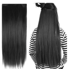 Gaya Fashion Rambut Lurus Panjang Klip Di Ekstensi Wig Sopak 20 Cm X 60 Cm Matt