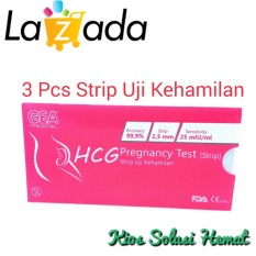 GEA Medical HCG Pregnancy Alat Test Pack Strip Uji Kehamilan Tes Kesuburan Ibu Positif Hamil Akurat - 3 Pcs