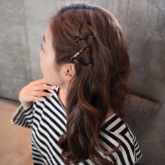 Geometris Tinta Leopard Hairpin Rambut Klip Rambut Aksesoris-Internasional