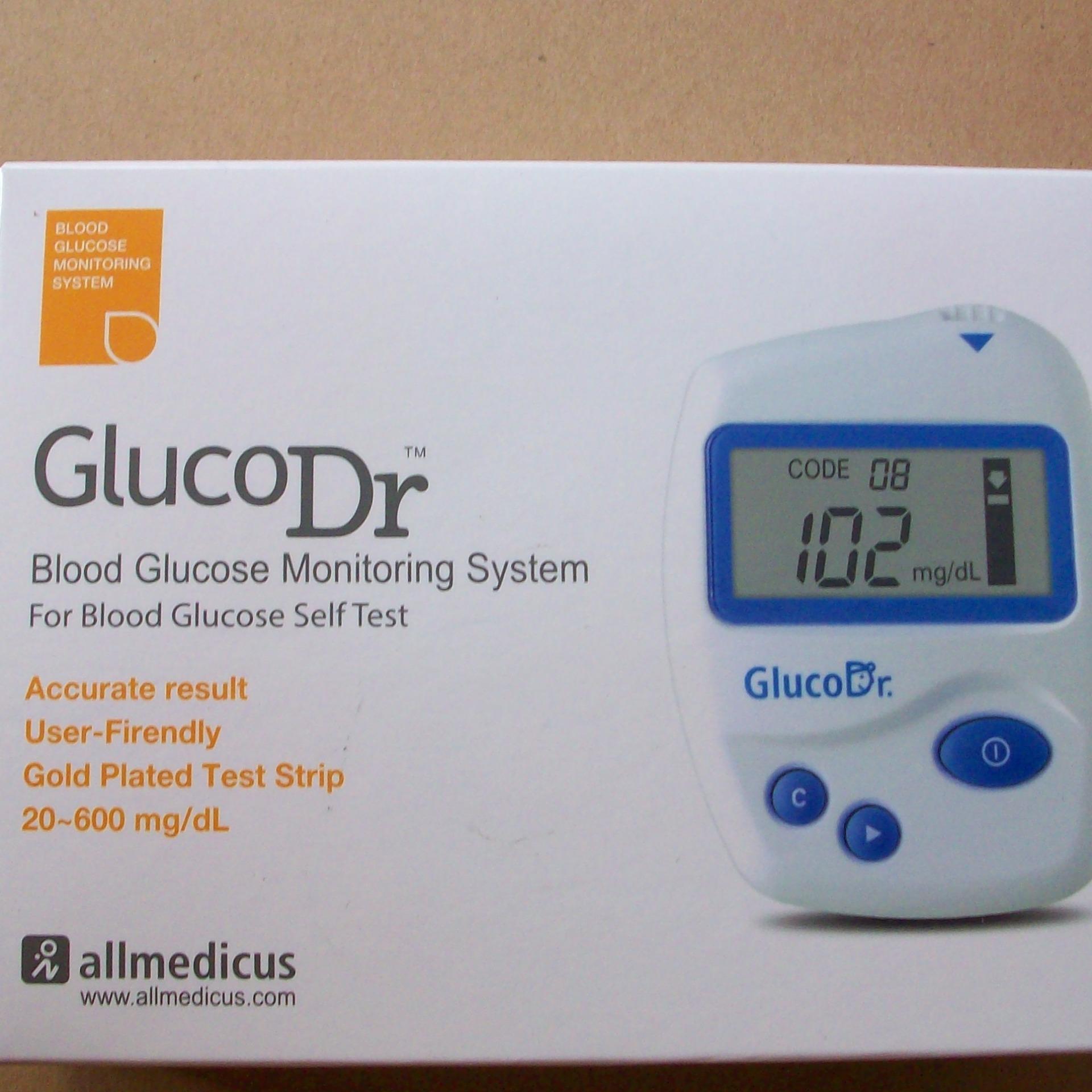 Gluco Dr Bio Sensor - Alat Gula Darah Gluco Dr - Alat Cek Gula Darah - Alat Tes Gula Darah - AGM 2100 - Blood Glucose - Gula Darah