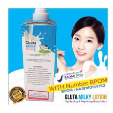 Gluta Milky Lotion Pemutih Badan Dengan L-Glutathione By Dr Glow BPOM - 1 Botol
