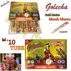 Golecha Henna Merah Marun Isi 10 Tube Gold Series Mahendi