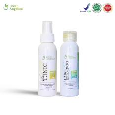 Obat Penumbuh Rambut Rontok Botak dan Penebal Rambut, Shampo dan Tonic Paket Combo 2 Green Angelica 100% ASLI ORIGINAL Tercepat Menumbuhkan Rambut Pria dan Wanita