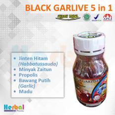 Habbatussauda Black Garlive 5 in 1 - 40 Kapsul (Jinten Hitam, Minyak Zaitun, Propolis, Bawang Putih Garlic, Madu)