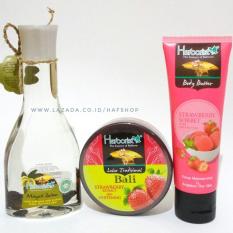 Hafshop Herborist Paket 3 Body Butter + Lulur + Minyak Zaitun