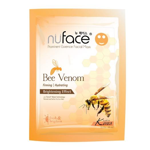 Hafshop Nuface Masker Wajah Korea / Prominent Essence Facial Mask Gold Cocoon / Bee Venom / Snail - 23mL