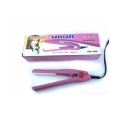 Haidi Catok Pelurus Pengeriting Rambut Mini Curly Hair Wanita Catokan Portable Kecil Praktis Ringan 110-220V - Pink