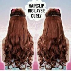 HAIR CLIP CURLY WARNA COKLAT