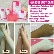 HANASUI BODY CARE 3 IN 1 / PAKET PEMUTIH KULIT BADAN ORIGINAL RESMI BPOM