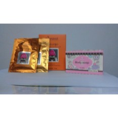 Hanasui - Naturgo BPOM - Masker Lumpur - 100% Original - 10 Sachet - Pure Soap BPOM - Sabun Pemutih Muka Dan Badan - 100 gram - 1 Pcs