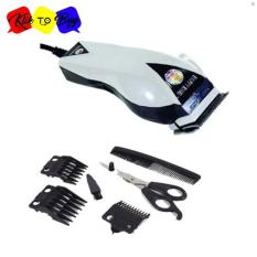 Happy King HK-900 Alat Cukur Rambut Profesional Hemat Energi Hair Clipper Trimmer Mesin Potong Professional Groomer 3 Mata Pisau Tajam - Putih