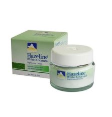 Hazeline Pelembab Wajah White & Natural Lightening Cream