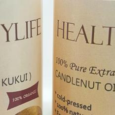 Healthylife candlenut oil minyak kemiri murni kukui asli tanpa campuran 100ml
