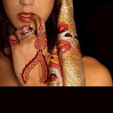 Henna Stencil Arabic Indian Style Temporary Hand Tattoo Body Art Sticker