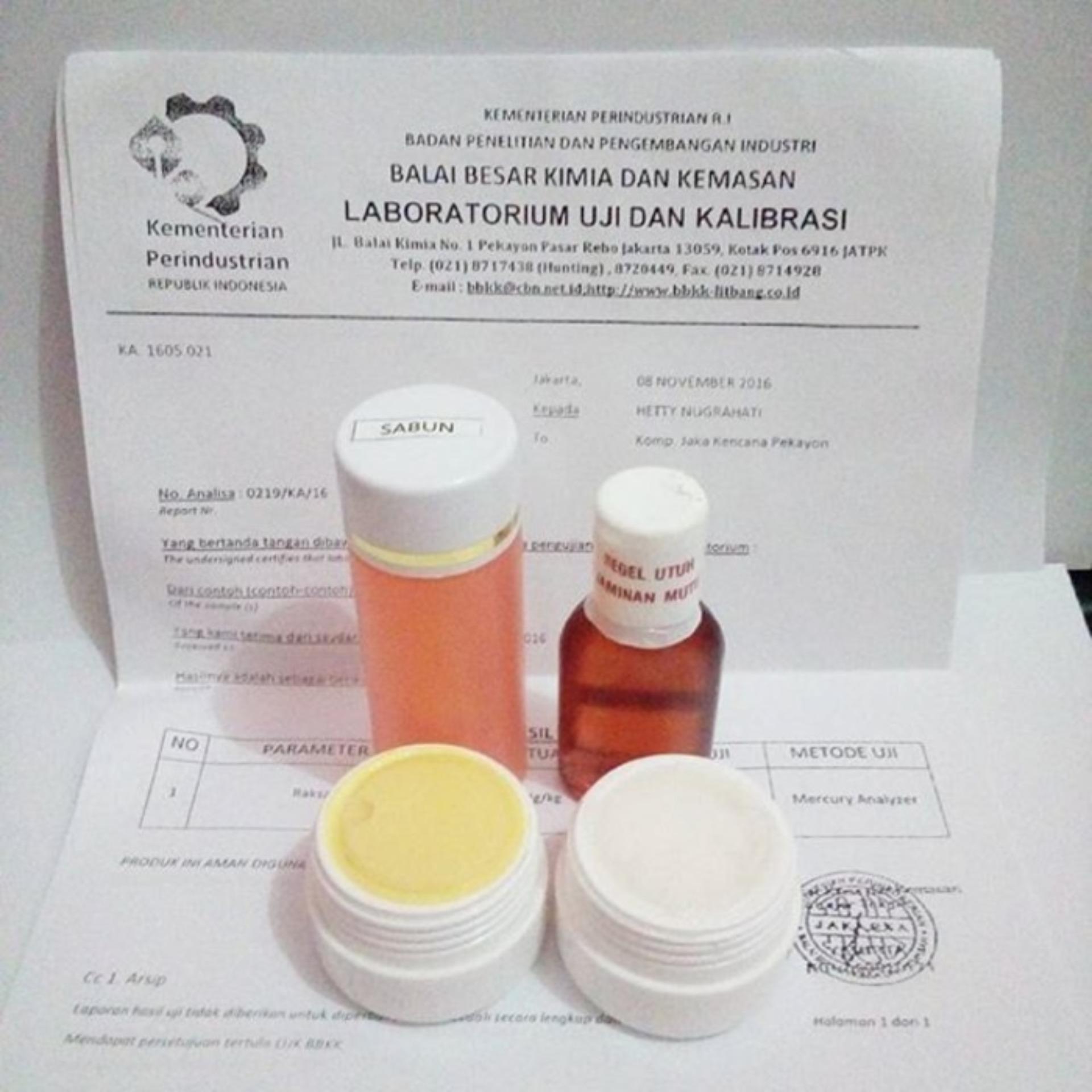 Hetty Nugrahaty 15gr Paket Glowing Paket Cream Pencerah Wajah Menutrisi Kulit dan Memutihkan Original - 1 Paket