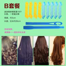 Tinggi Cooper USB Pengisian Rambut Stick Keramik Langsung Roll Dual Asrama Mahasiswa Air Poni Belat Pelurus Rambut Tanpa Kabel (Gelombang Buku 18 Panjang) -Intl