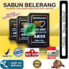 HOKI COD - Akui Sabun Belerang Asli Obat Penyakit Kulit Obat Gatal Original BPOM - 1 Pcs + Gratis Pulpen Lilin Unik Serba Guna 1 Pcs