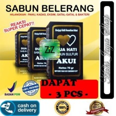 HOKI COD - Akui Sabun Belerang Asli Obat Penyakit Kulit Obat Gatal Original BPOM - 3 Pcs