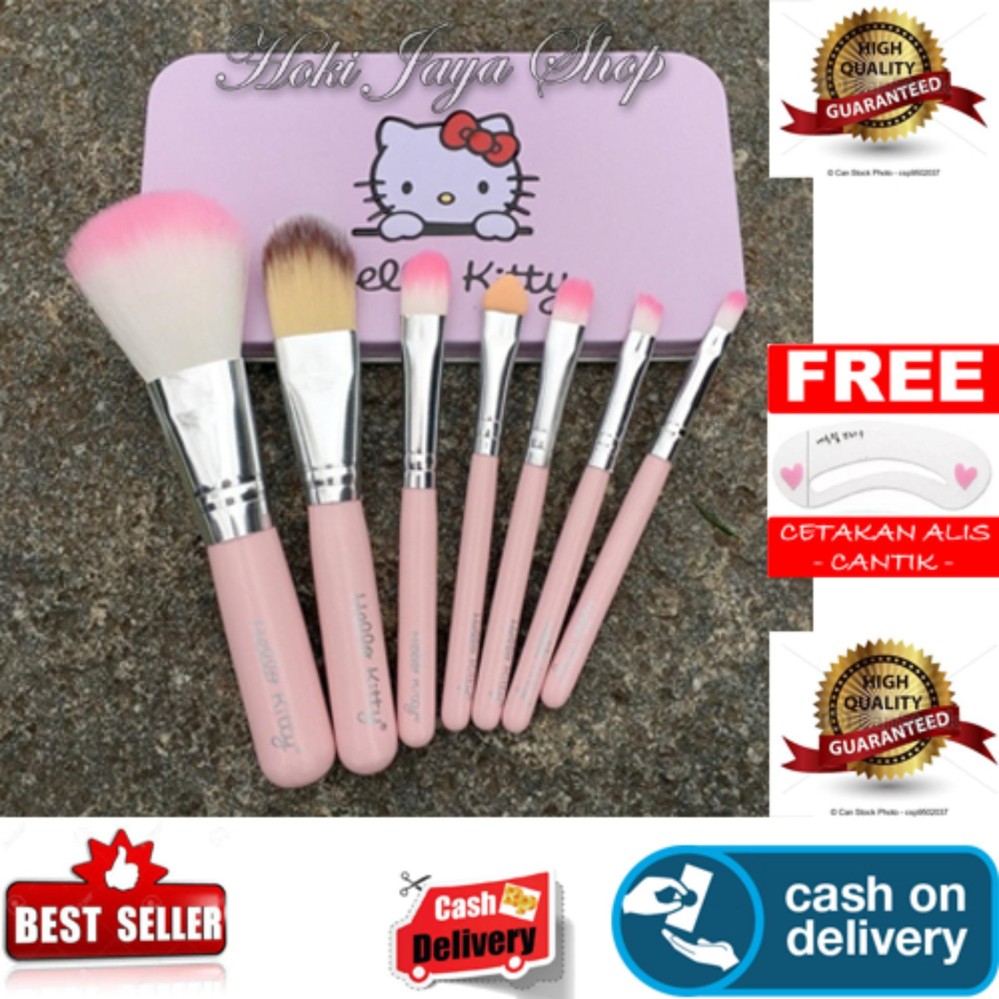 HOKI COD - Beautylover 7 Pcs Kitty Mini Makeup Brush Set Premium Quality + Gratis Cetak Alis Cantik - Premium HOKI COD - Beautylover 7 Pcs Kitty Mini Makeup Brush Set Premium Quality + Gratis Cetak Alis Cantik - Premium