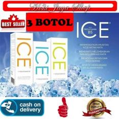 HOKI COD - Cairan Air Soflens / Air Pembersih Softlens X2 ICE Solution 60ml / 60 ml - Air Soflen - 3 BOTOL