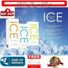 HOKI COD - Cairan Air Soflens / Air Pembersih Softlens X2 ICE Solution 60ml / 60 ml - Air Soflen + Gratis Cetak Alis Cantik - Premium