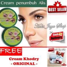 HOKI COD - Cream Alis New Original Premium - Penumbuh Dan Penebal Alis - 1 Pcs + Gratis Minyak Kemiri Al Khodry Cream Penumbuh Rambut - 1 Pcs