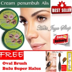 HOKI COD - Cream Alis New Original Premium - Penumbuh Dan Penebal Alis - 1 Pcs + Gratis Oval Brush Bulu Super Halus - 1 Pcs