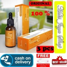 HOKI COD - Hanasui Serum Vitamin C + Collagen By Jaya Mandiri BPOM Serum Vit C Orange - 3 BOTOL + Gratis Cetak Alis Cantik - Premium