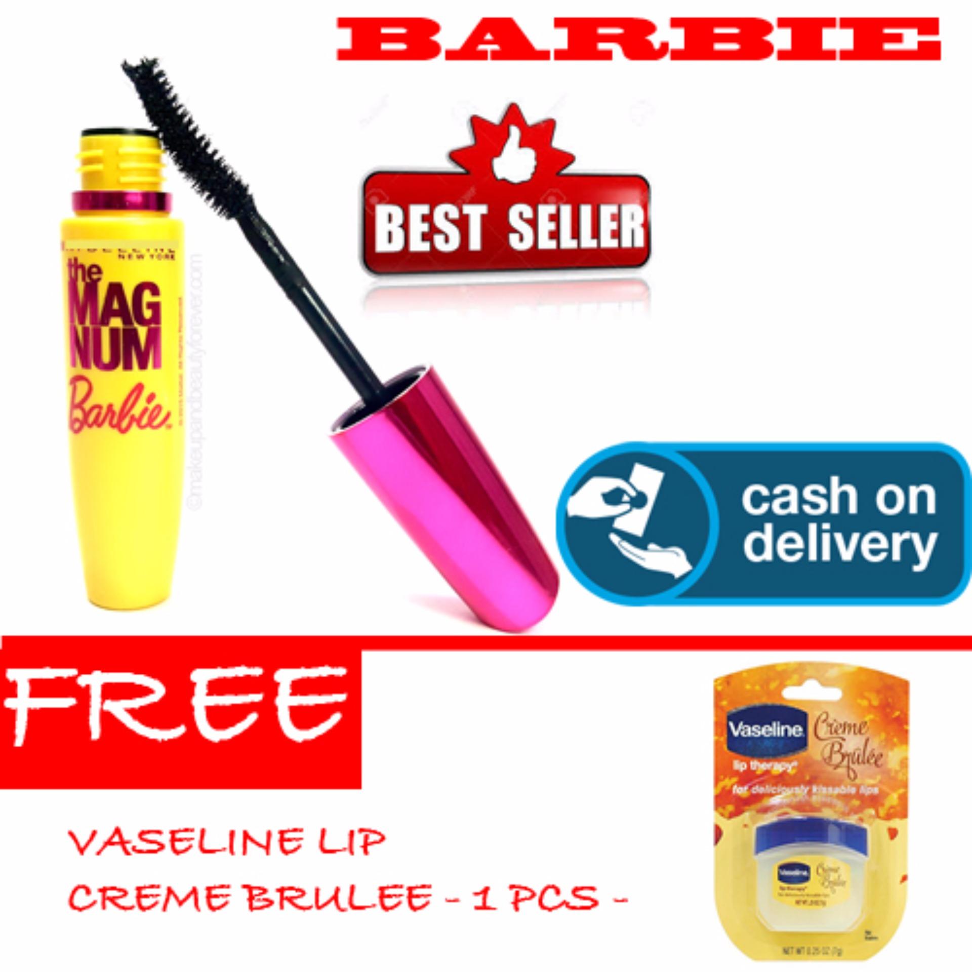 HOKI COD - Mascara Magnum Barbie - Maskara Waterproof - Model Barbie Warna Hitam Premium Quality Top - 1 Pcs + Gratis Vaseline Lip Creme Brulee Kualitas Bagus - 1 pcs HOKI COD - Mascara Magnum Barbie - Maskara Waterproof - Model Barbie Warna Hitam Premium Quality Top - 1 Pcs + Gratis Vaseline Lip Creme Brulee Kualitas Bagus - 1 pcs