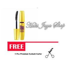 HOKI COD - Mascara The Fals Lash Volume Express - Maskara Waterproof - Model KUNING Warna Hitam FREE Premium Eyelash Curler - 1 Pcs