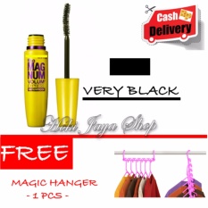 HOKI COD - Mascara The Fals Lash Volume Express - Maskara Waterproof - Model KUNING Warna Hitam Premium Quality + Gratis Magic Hanger Gantungan Baju Serba Guna - 1 Pcs