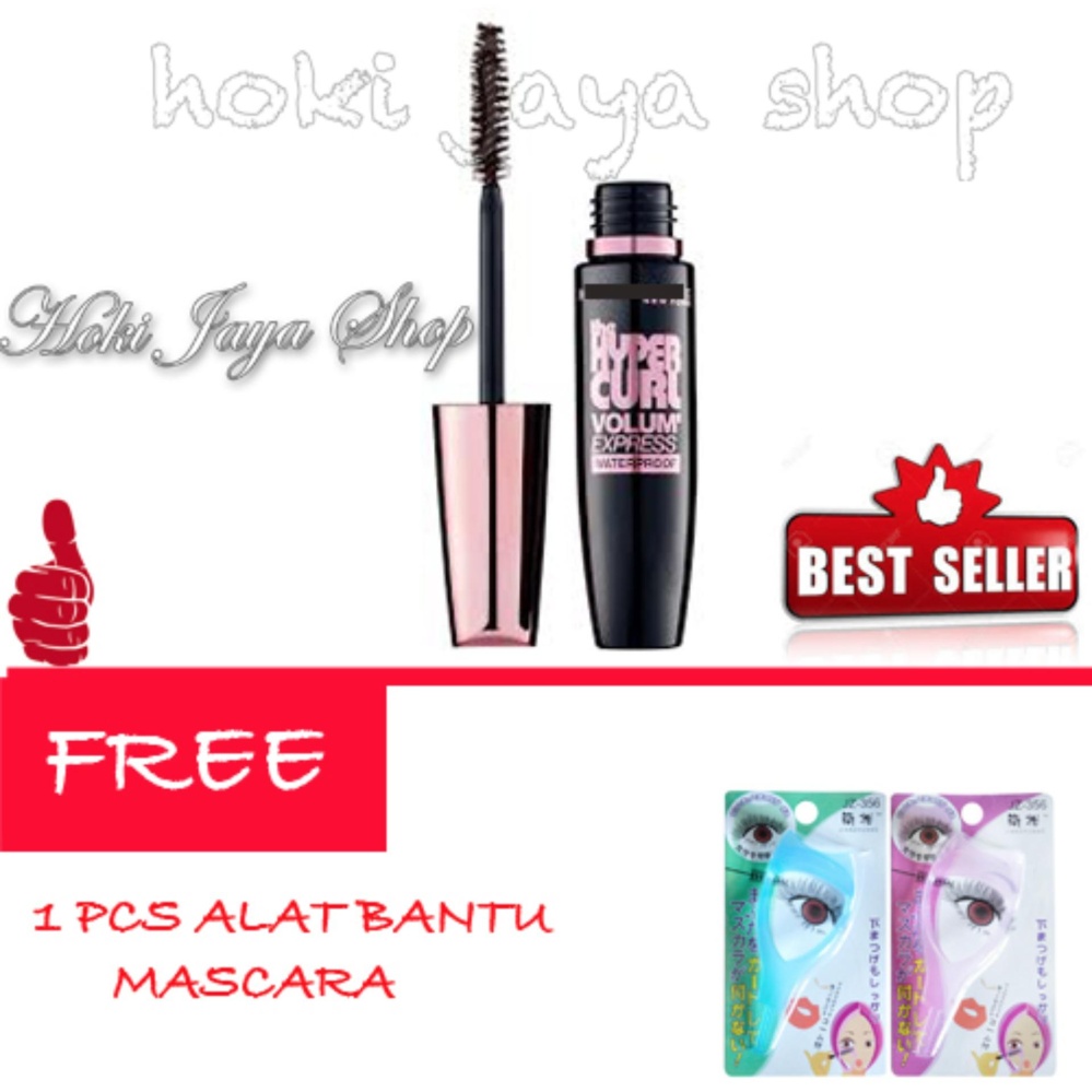HOKI COD -  Mascara Waterproof - Maskara Hitam - 1 Pcs FREE Alat Bantu Mascara - 1 Pcs
